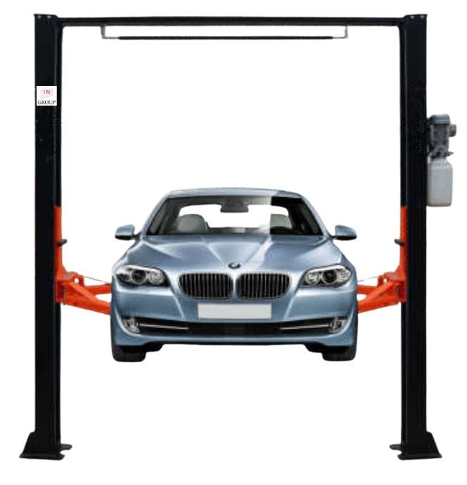 Podnośnik Dwukolumnowy Samochodowy Warsztatowy Łączony Górą 4T Półautomat