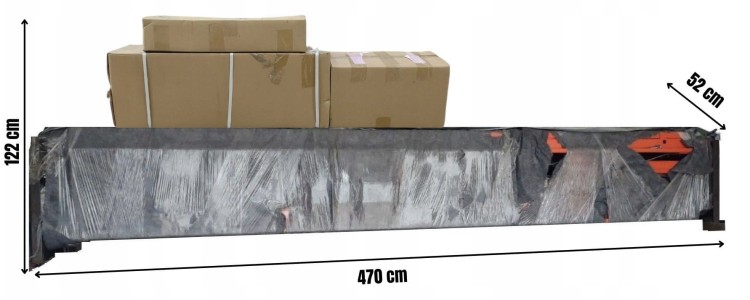 Podnośnik czterokolumnowy 4T mobilny samochodowy paczka wysyłki