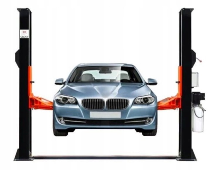Podnośnik Dwukolumnowy Warsztatowy 4T Półautomat +Szafka Narzędziowa