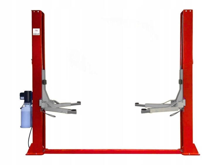 Podnośnik Dwukolumnowy Warsztatowy 4T czerwony
