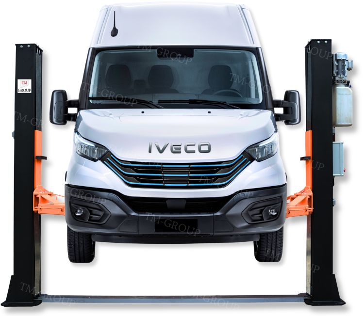 Podnośnik Dwukolumnowy Warsztatowy do Busów 5,5T Automat + Olej TM-GROUP