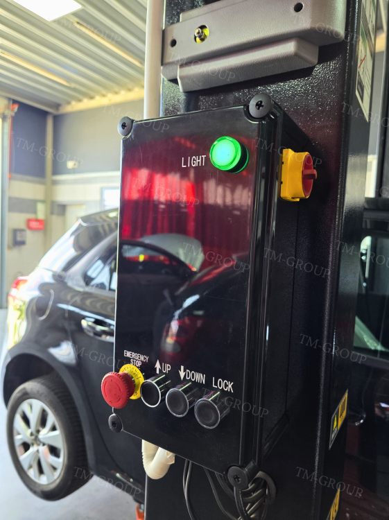 Podnośnik Dwukolumnowy Samochodowy Warsztatowy Łączony Górą 4T Automat