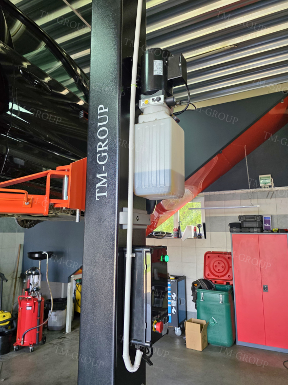 Podnośnik Dwukolumnowy Samochodowy Warsztatowy Łączony Górą 4T Automat