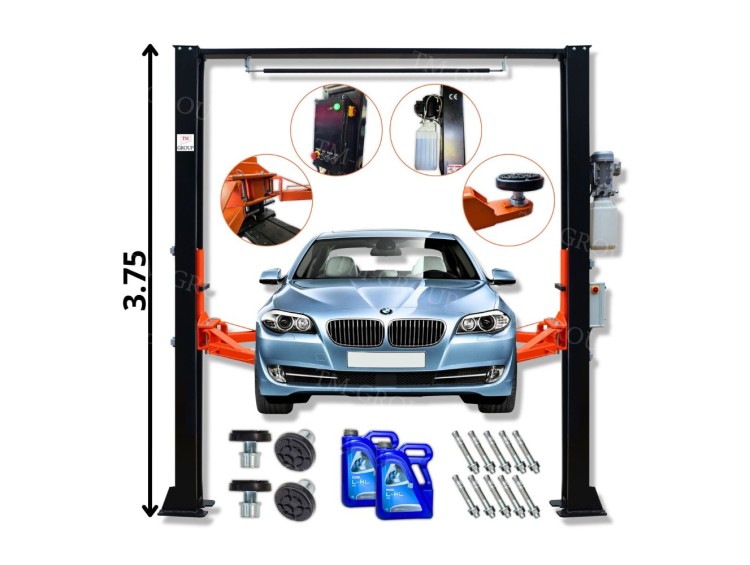 Podnośnik Dwukolumnowy Samochodowy Warsztatowy Łączony Górą 4T Automat
