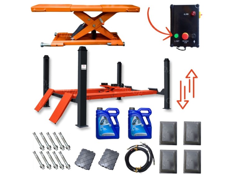 profilowe Podnośnik czterokolumnowy 4T Samochodowy do Zbieżności