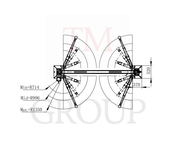 VC4500 Podnośnik Dwukolumnowy Łączony Górą 4,5T