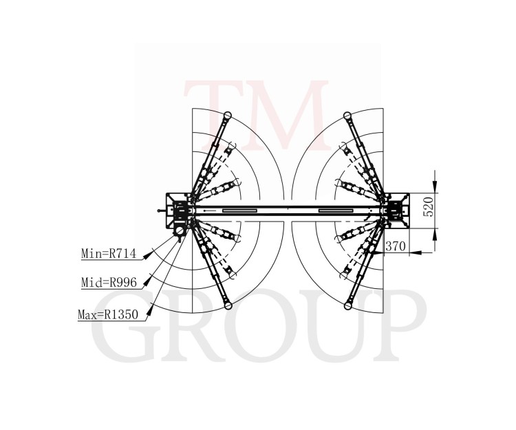VC4500MS Podnośnik Dwukolumnowy Łączony Górą 4,5T