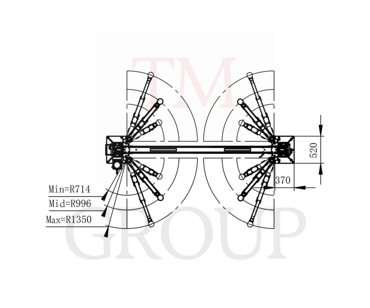 VC4500ES-H Podnośnik Dwukolumnowy Łączony Górą automat 4,5T